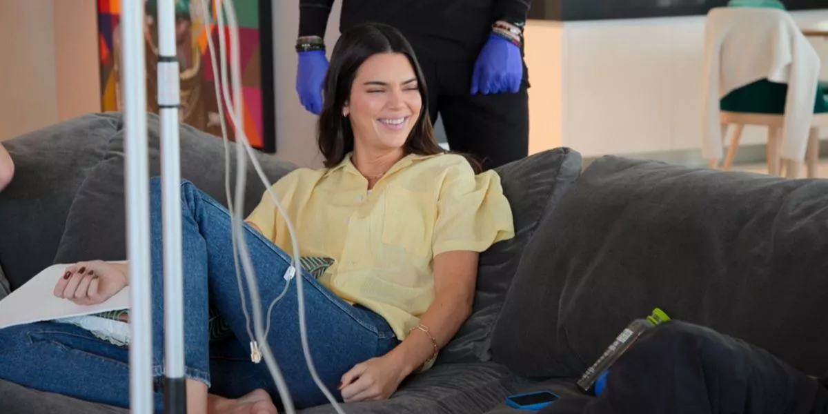 Kendall Jenner receiving an NAD+ treatment